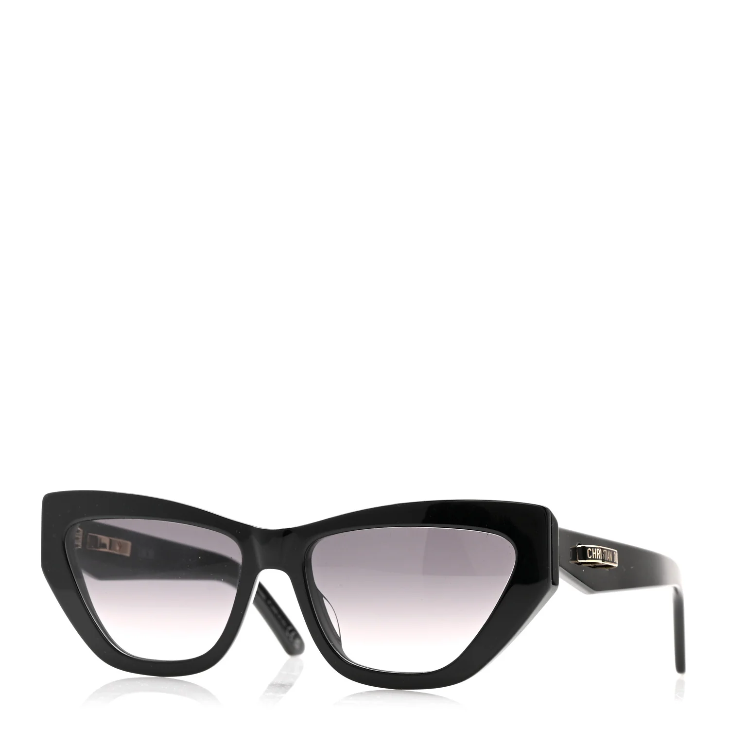 Acetate CDior B6I Cat Eye Sunglasses Black