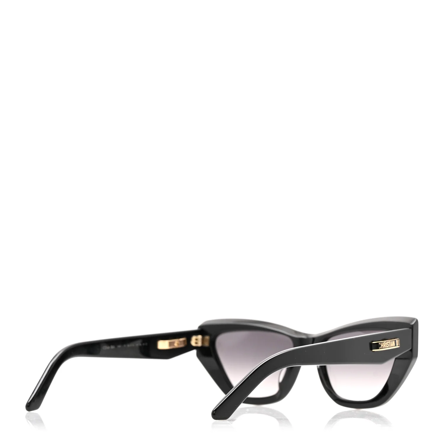 Acetate CDior B6I Cat Eye Sunglasses Black - Image 4