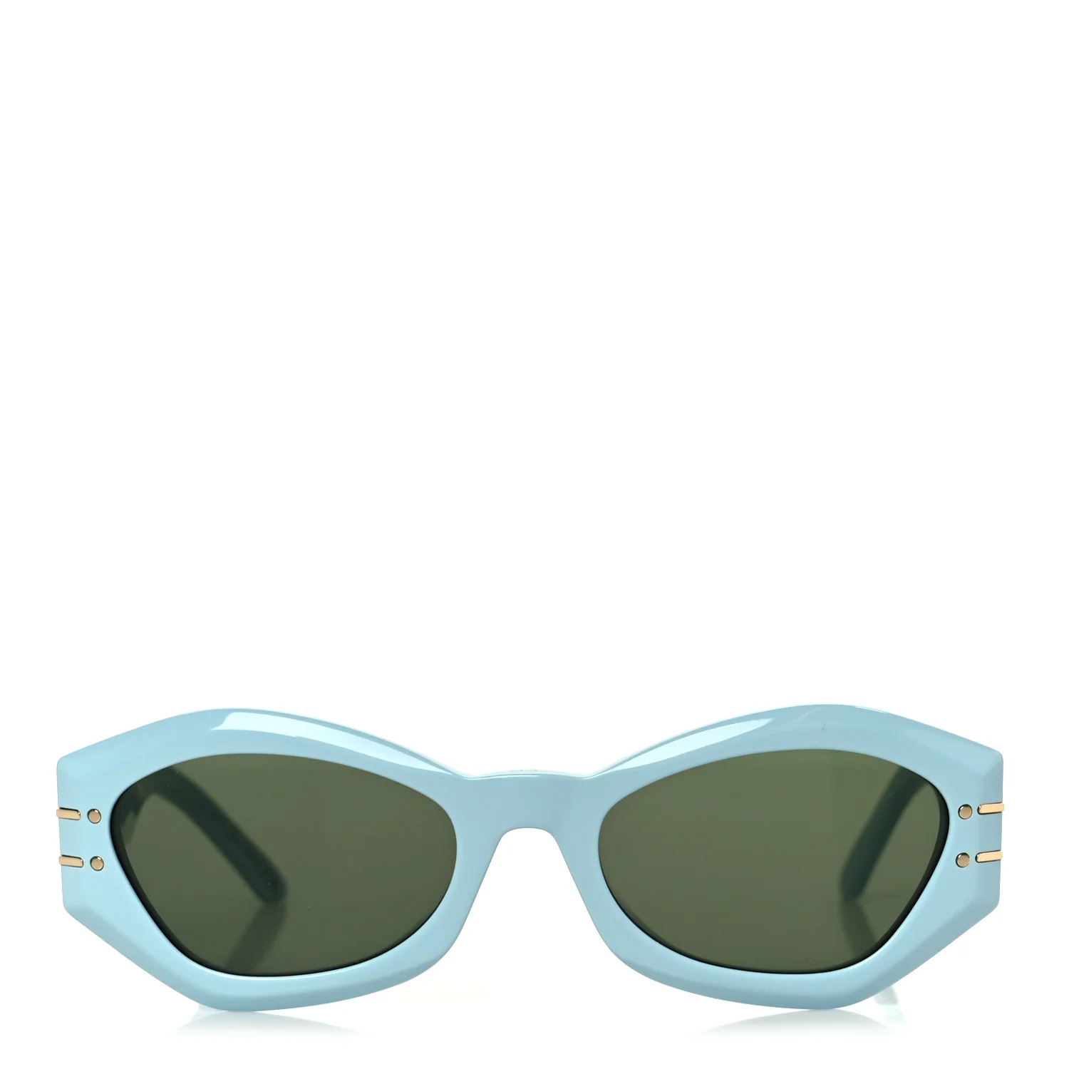 Acetate DiorSignature B1U Butterfly Sunglasses Light Blue - Image 2