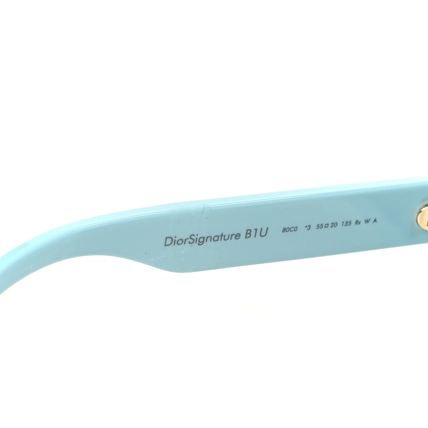 Acetate DiorSignature B1U Butterfly Sunglasses Light Blue - Image 5