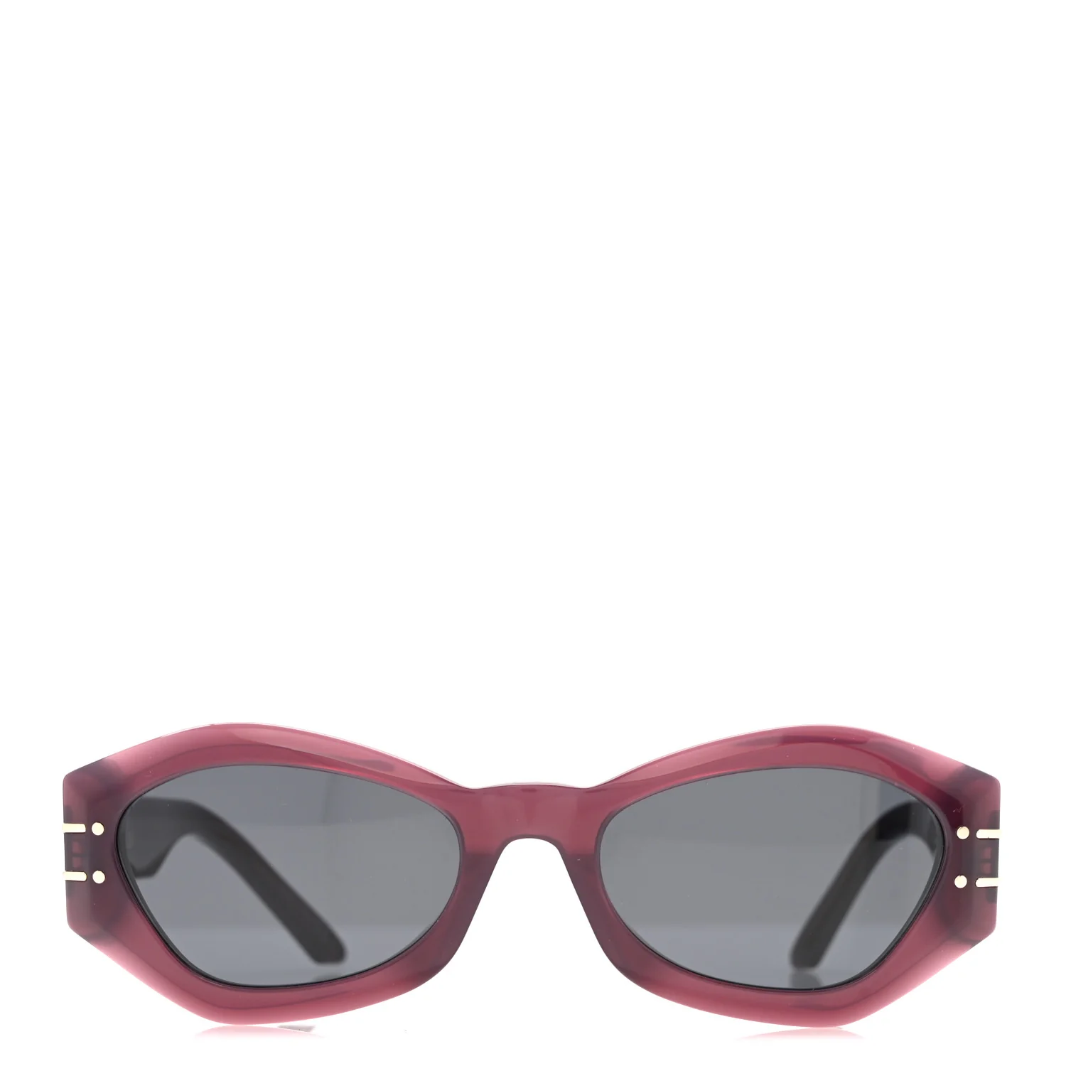 Acetate DiorSignature B1U Butterfly Sunglasses Purple - Image 2