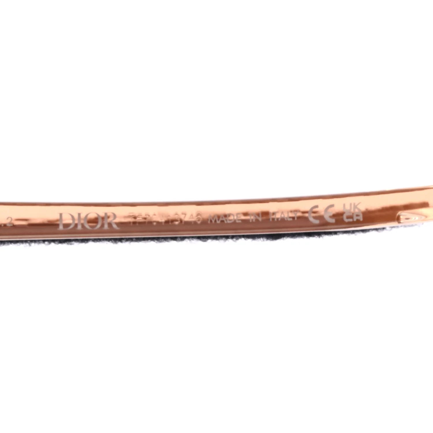 Acetate Diorxtrem MU Oblique Mask Sunglasses Crystal Rose Gold - Image 5