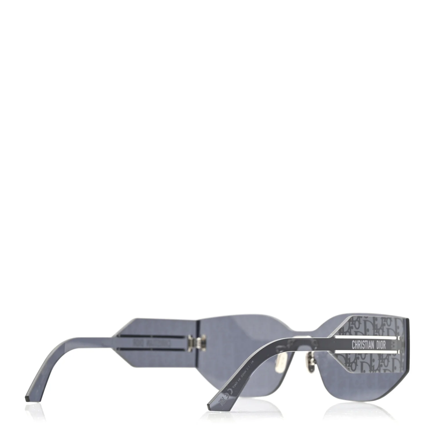 Acetate Oblique DiorClub Shield Sunglasses M6U Blue - Image 4