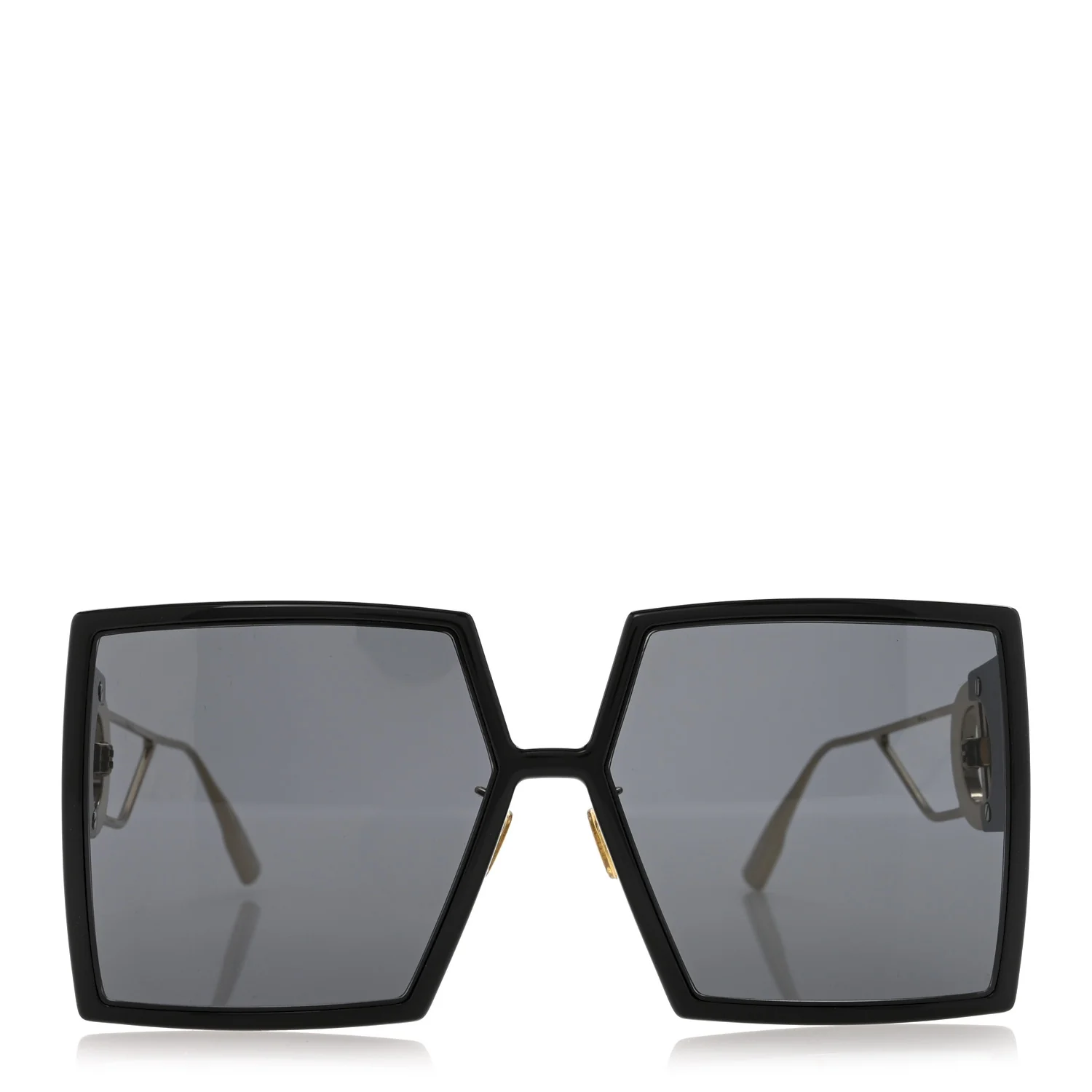 Acetate Square 30 Montaigne Sunglasses Black - Image 2