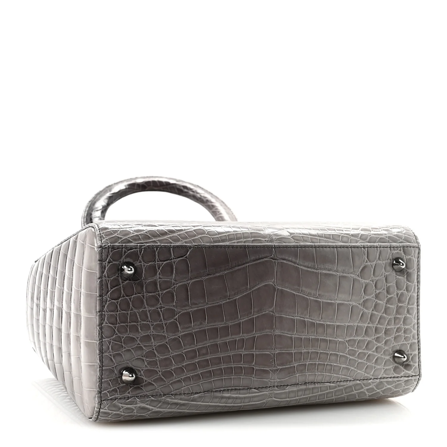 Alligator Medium Lady Dior Grey - Image 4