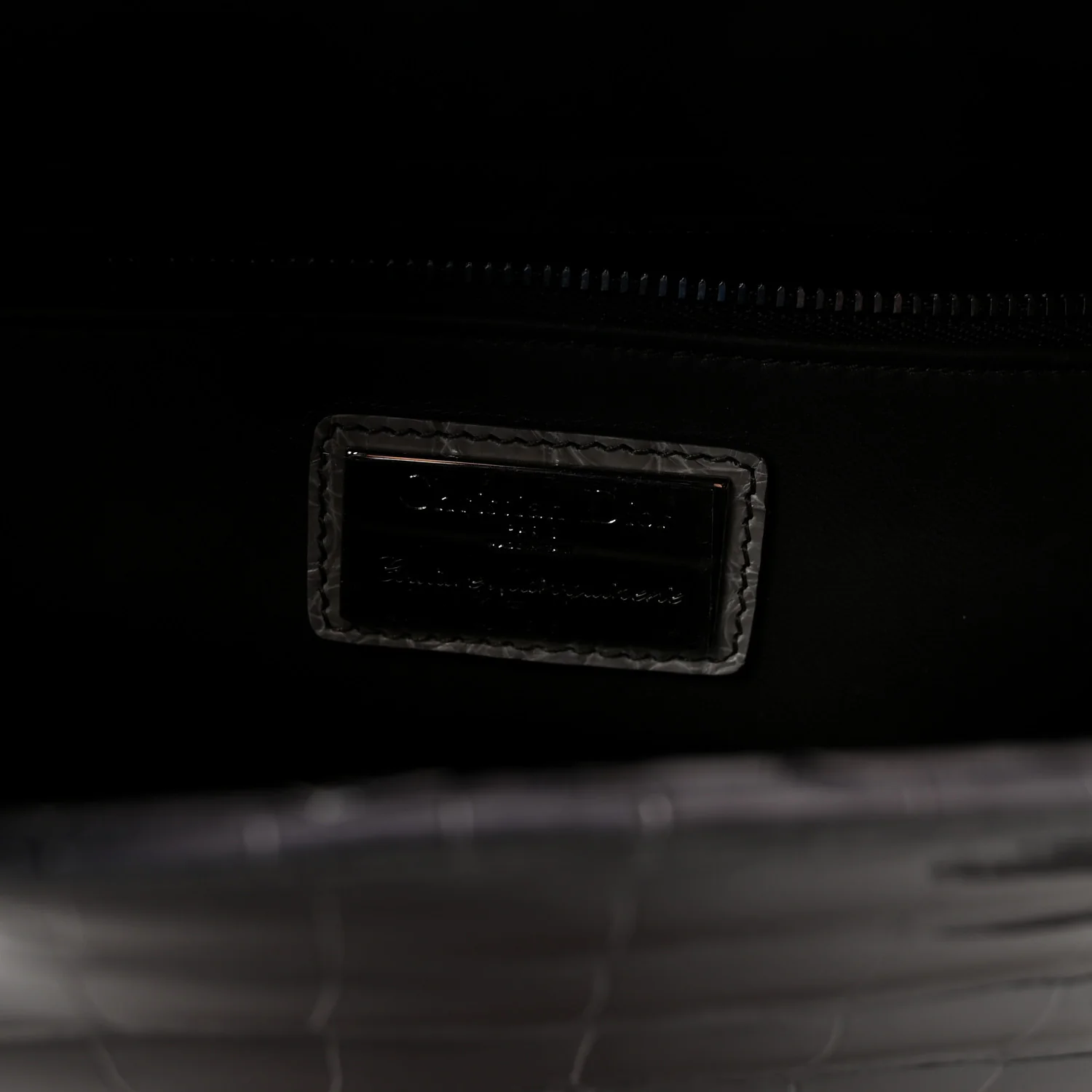 Alligator Medium Lady Dior Grey - Image 6