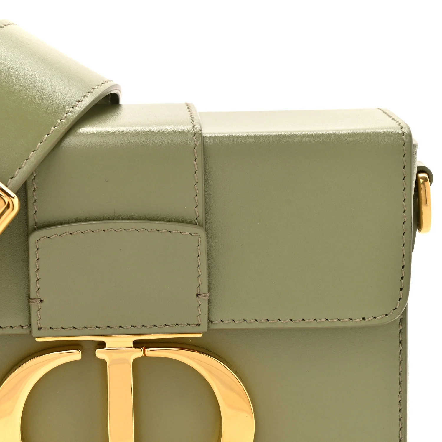 Box Calfskin 30 Montaigne Box Bag Mint Green - Image 8