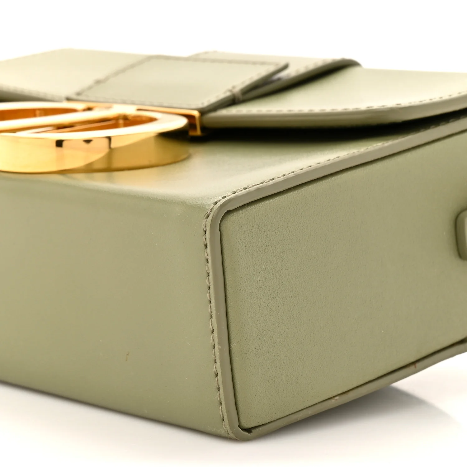 Box Calfskin 30 Montaigne Box Bag Mint Green - Image 9