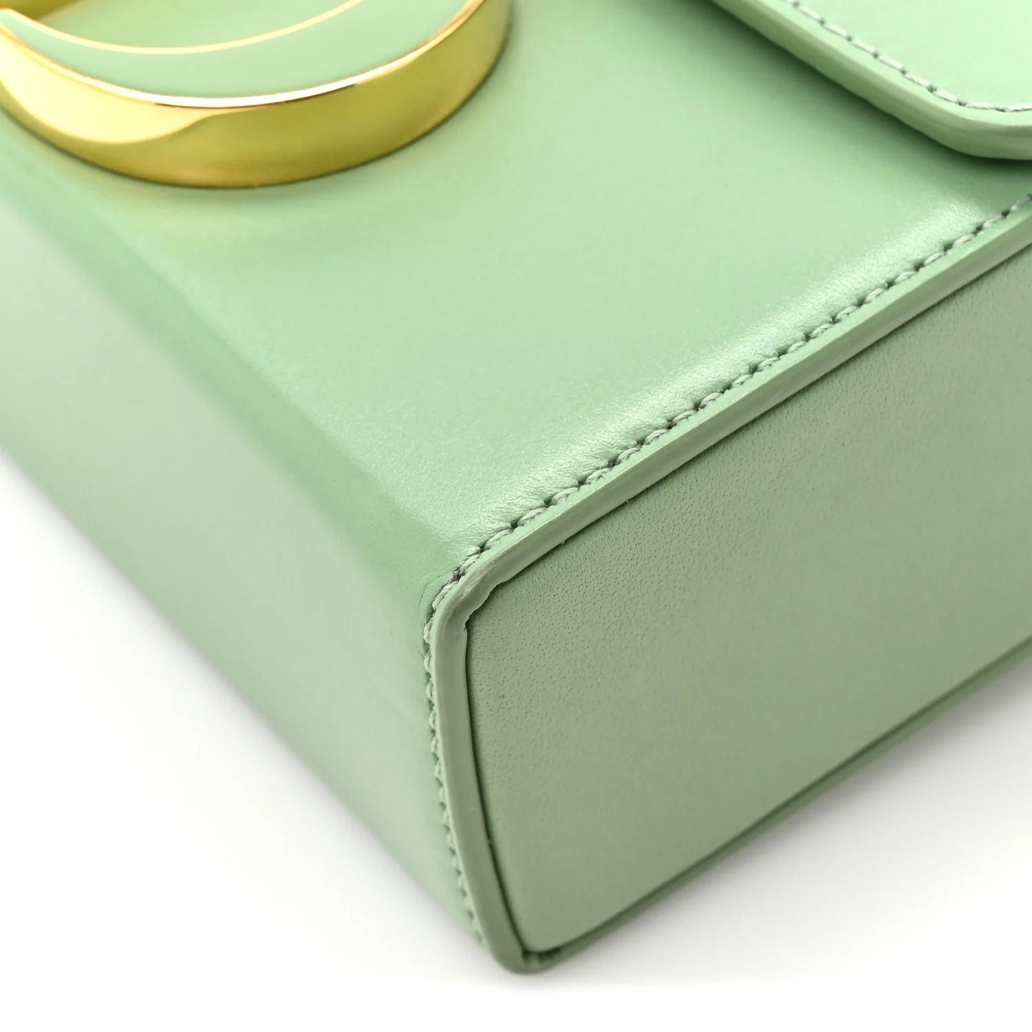 Box Calfskin 30 Montaigne Box Bag Mint Green - Image 11