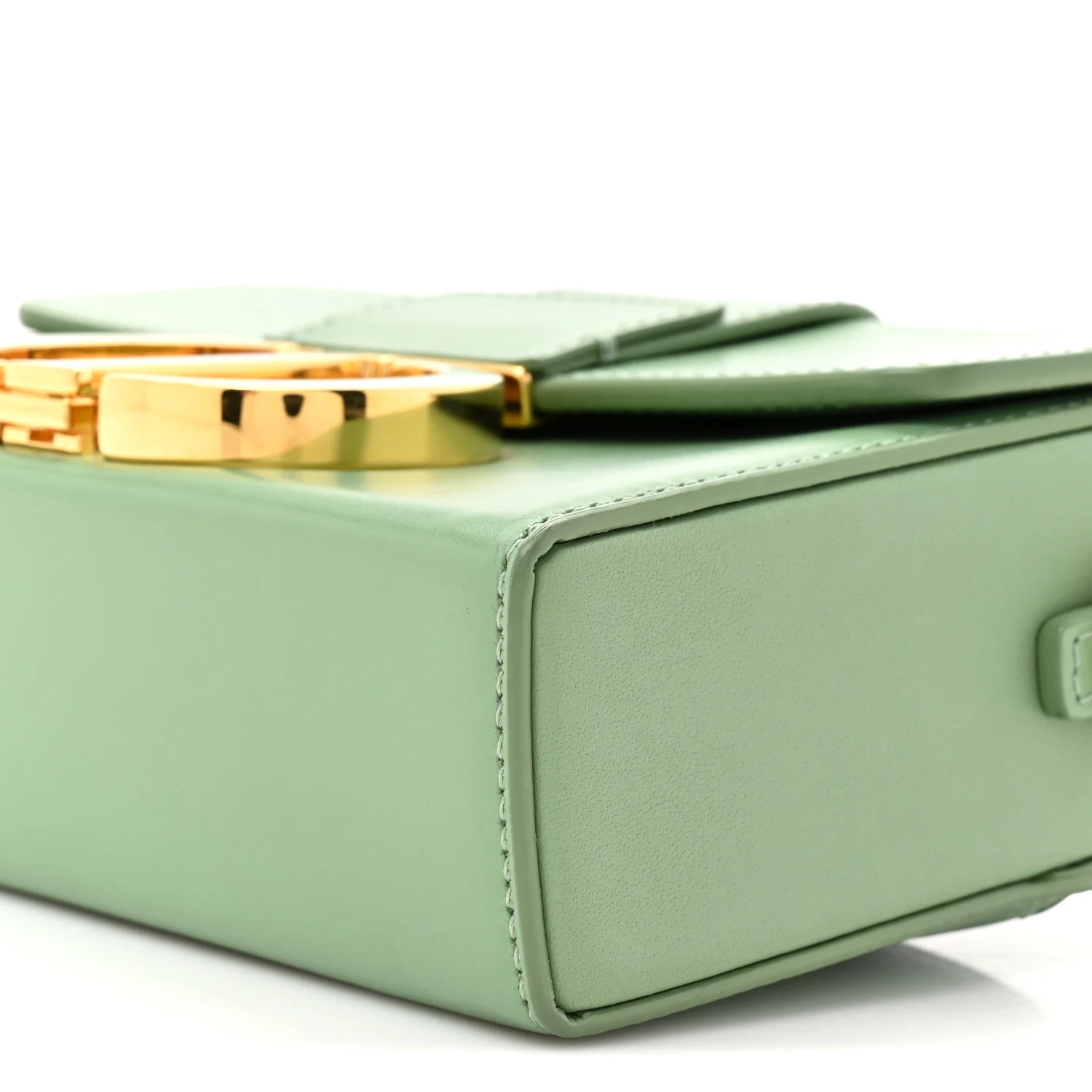Box Calfskin 30 Montaigne Box Bag Mint Green - Image 9