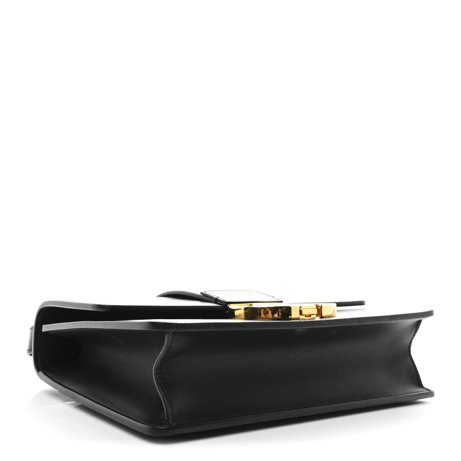 Box Calfskin 30 Montaigne Flap Bag Black - Image 3