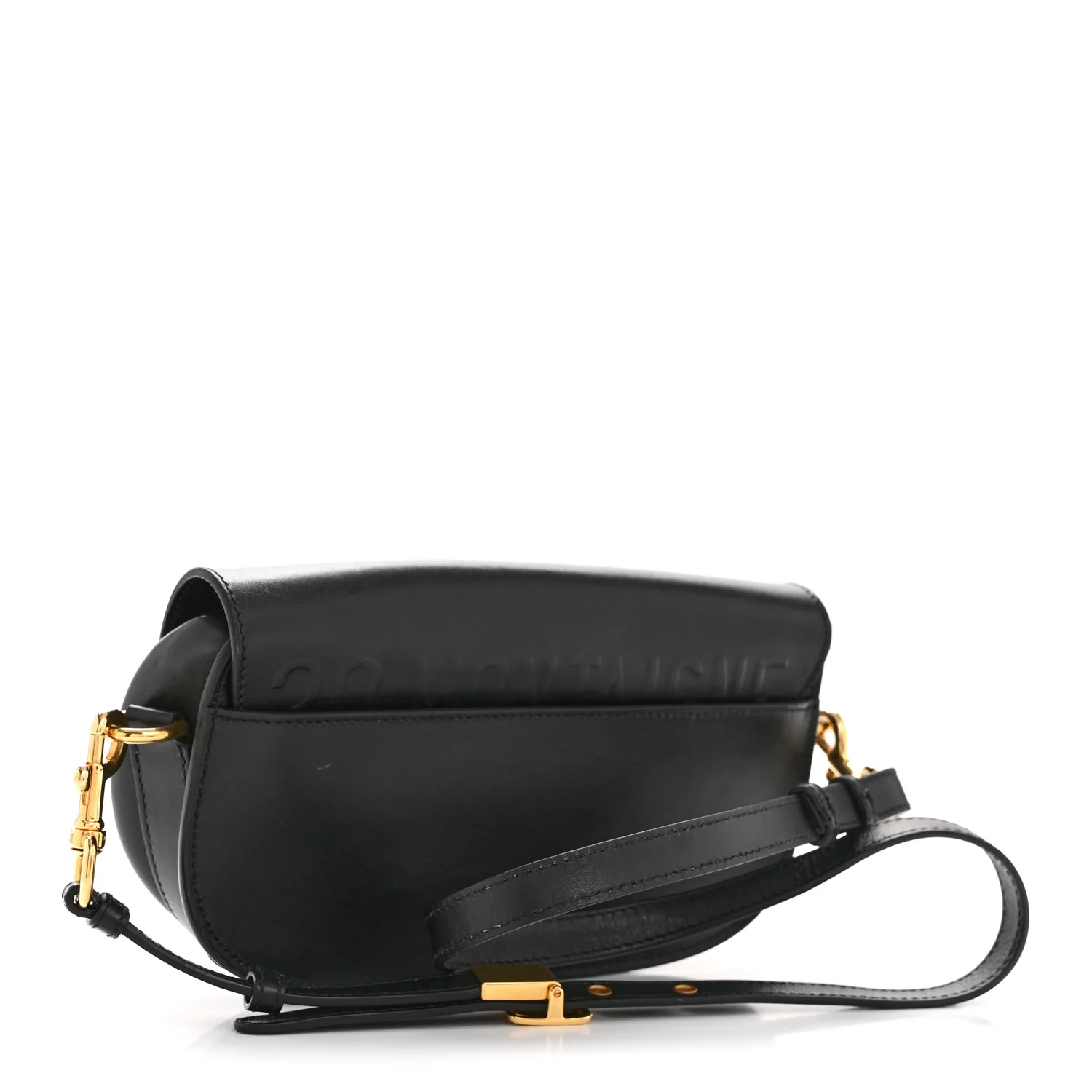 Box Calfskin East West Bobby Bag Black - Image 3