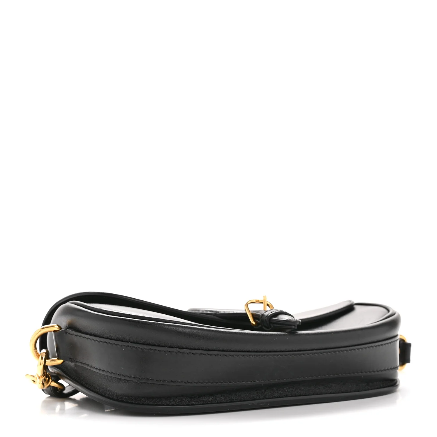 Box Calfskin East West Bobby Bag Black - Image 4