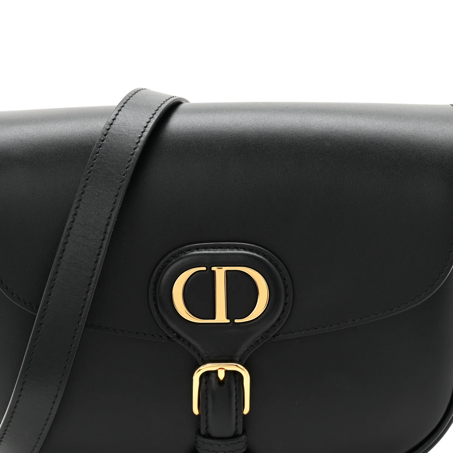 Box Calfskin Medium Bobby Flap Black - Image 12