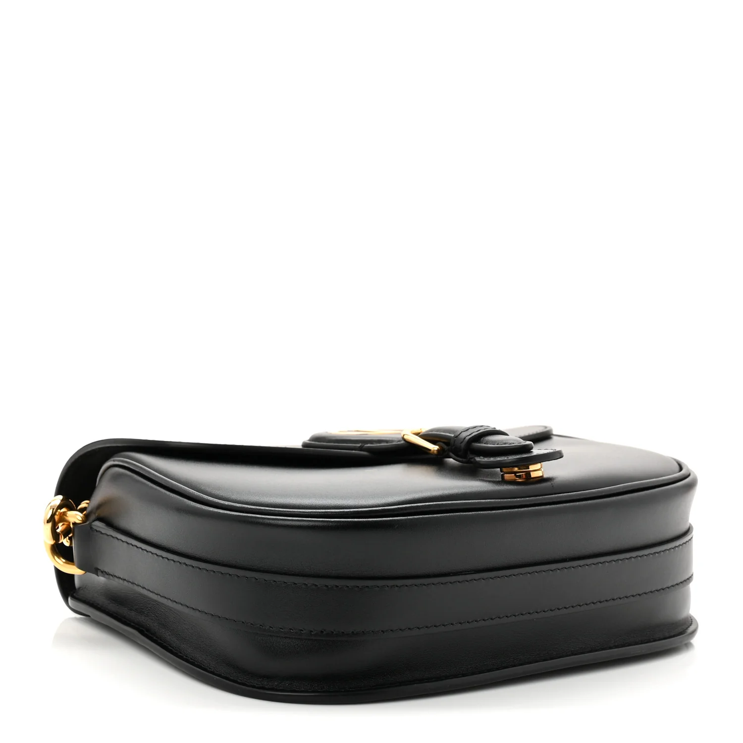 Box Calfskin Medium Bobby Flap Black - Image 7