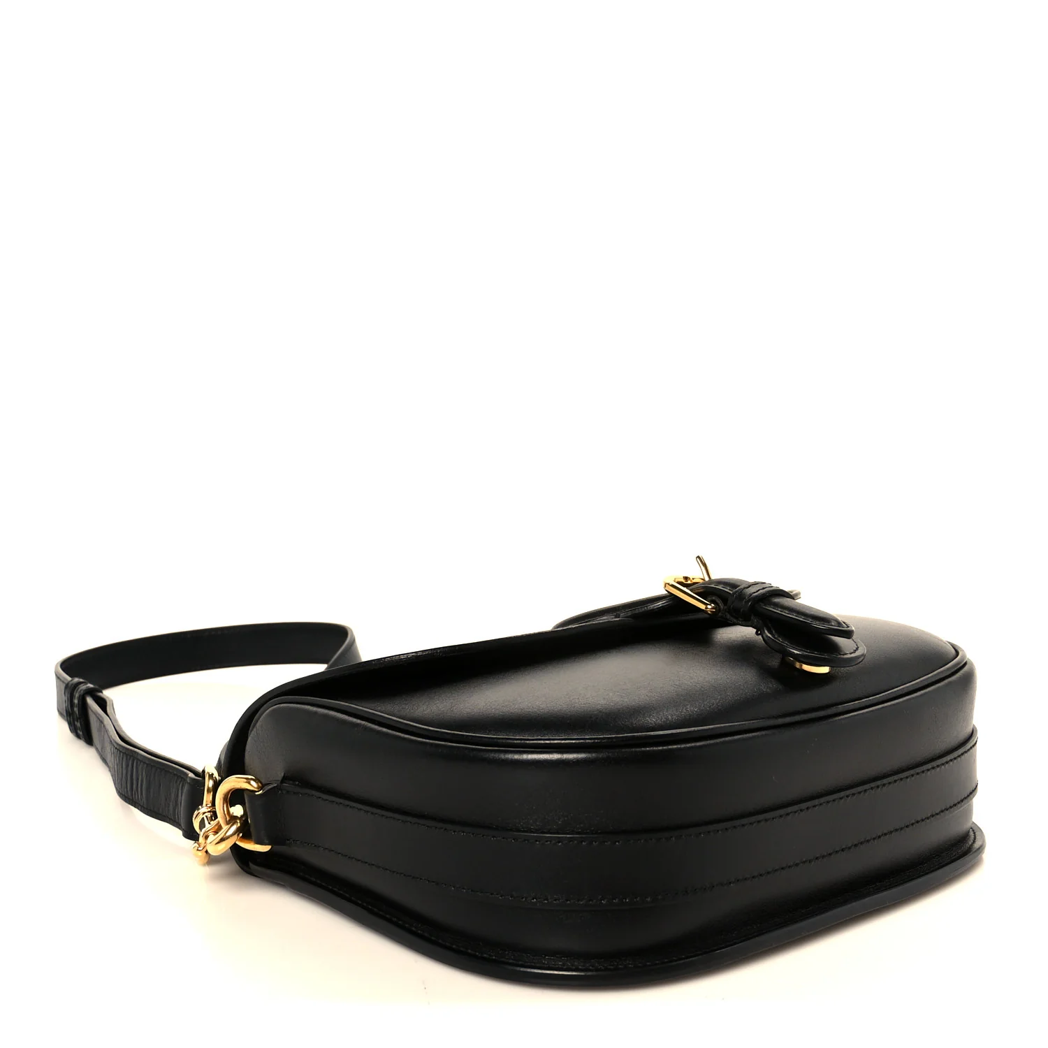 Box Calfskin Medium Bobby Flap Black - Image 4