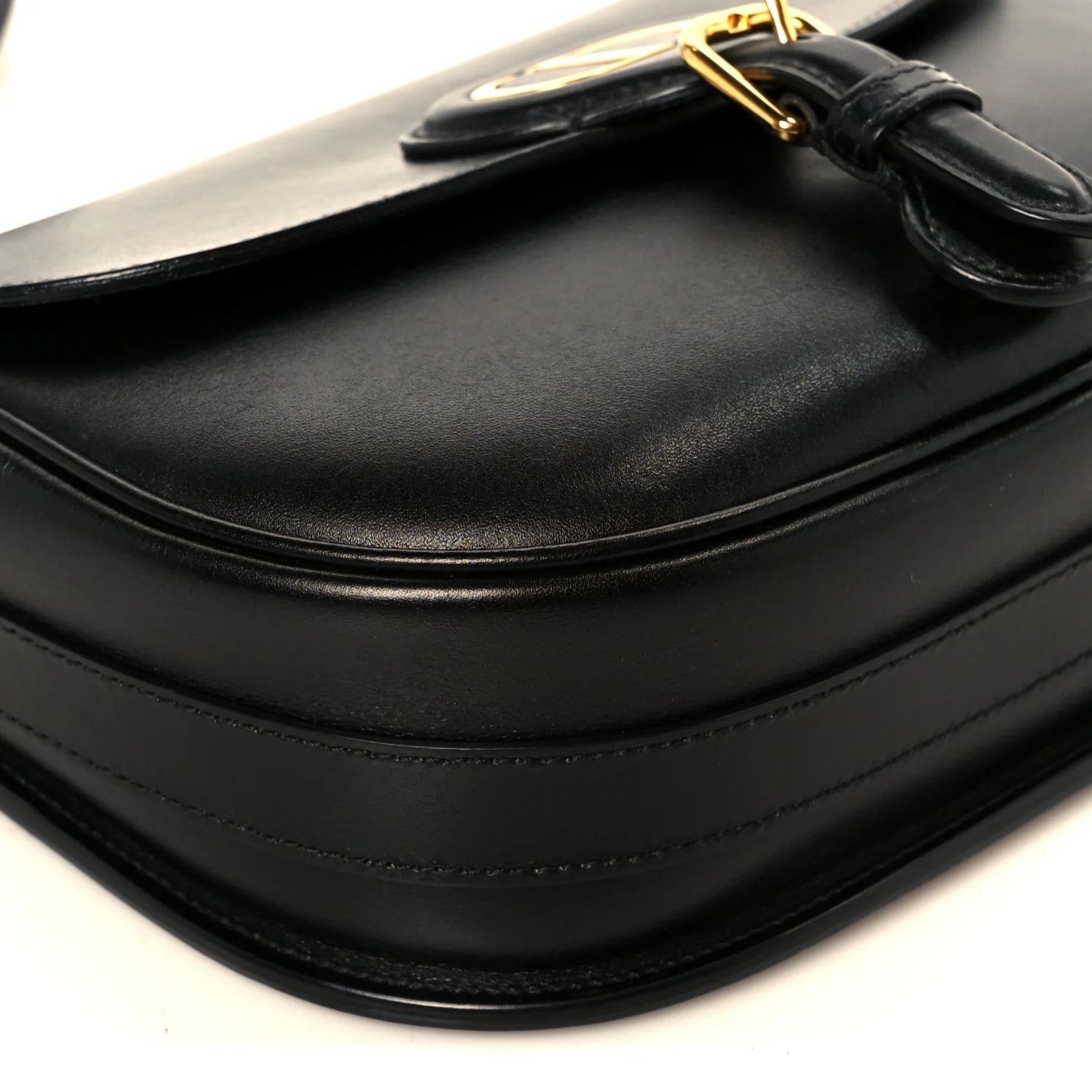 Box Calfskin Medium Bobby Flap Black - Image 8
