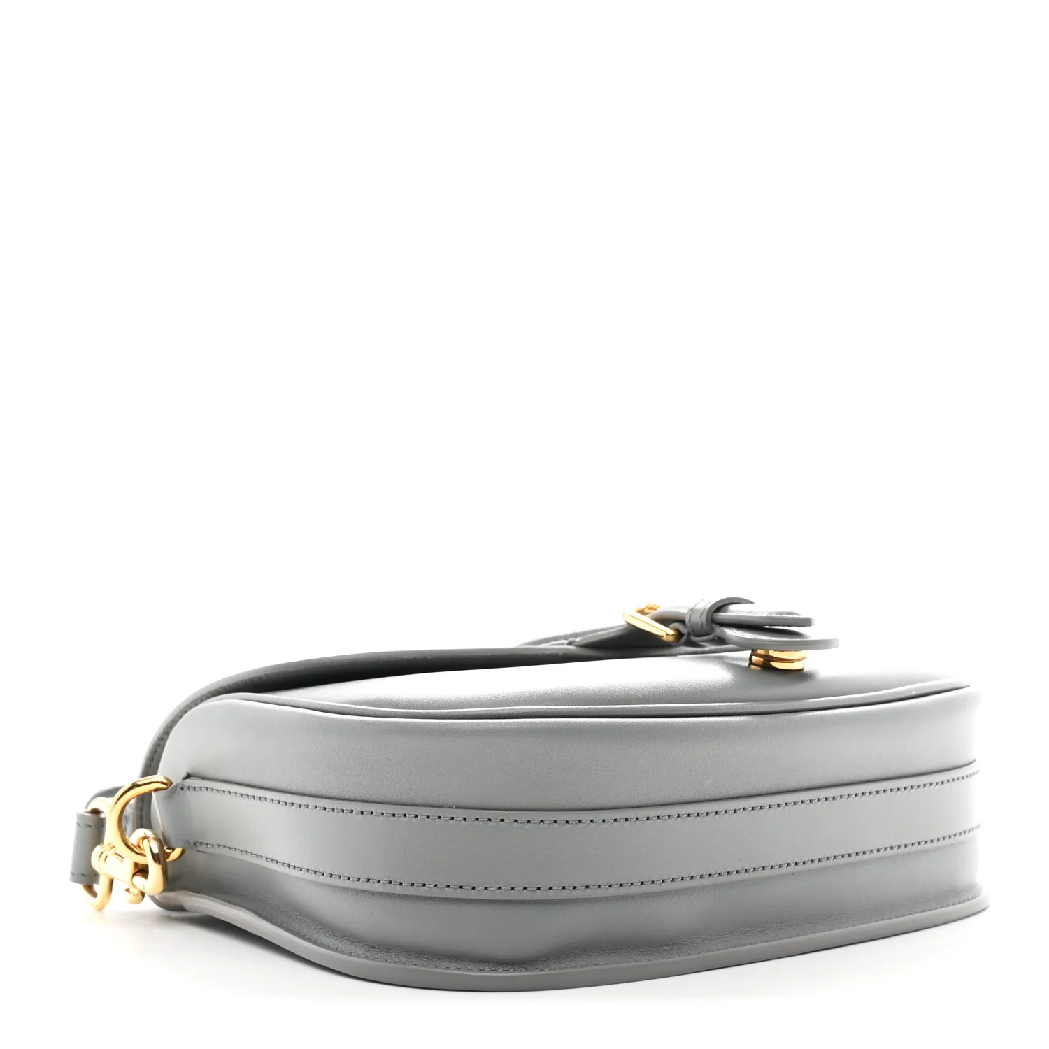 Box Calfskin Medium Bobby Flap Gray - Image 4