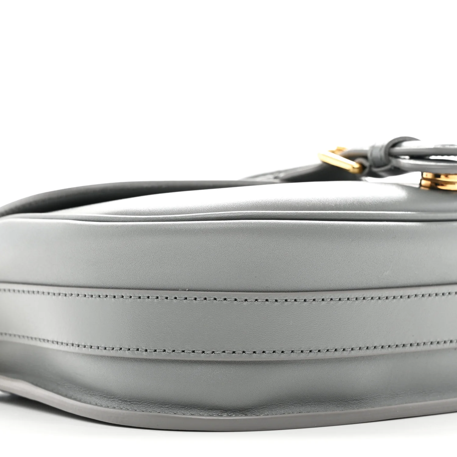 Box Calfskin Medium Bobby Flap Gray - Image 9