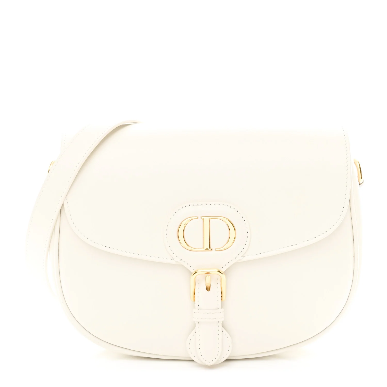 Box Calfskin Small Bobby Bag White