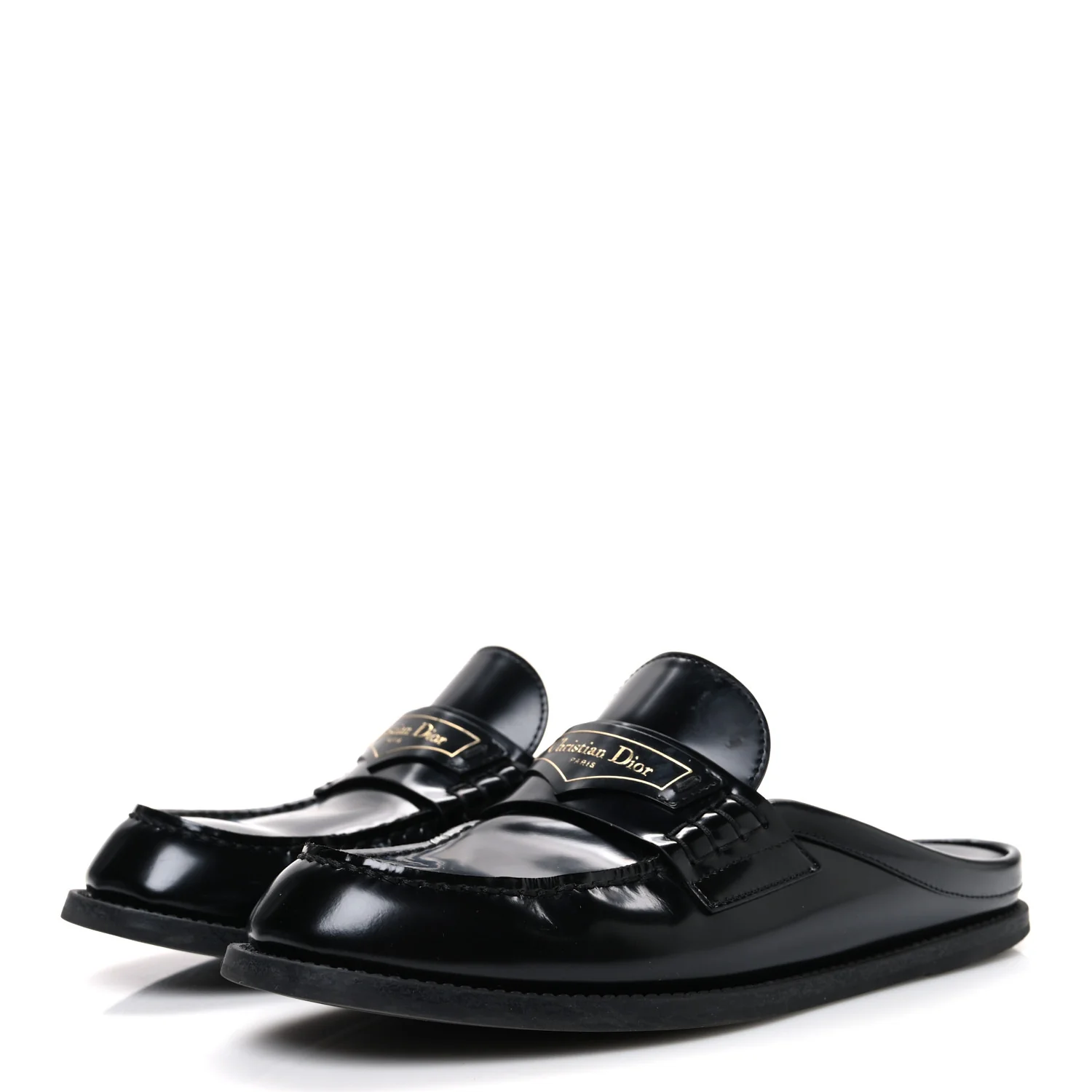 Brushed Calfskin Boy Loafer Mule 36 Black - Image 4