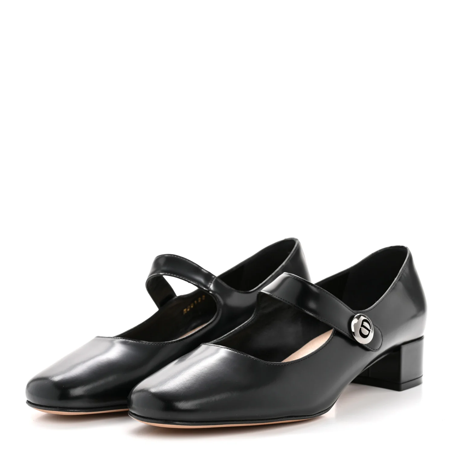 Brushed Calfskin Uniform 30mm Pumps 38 Black - Image 4
