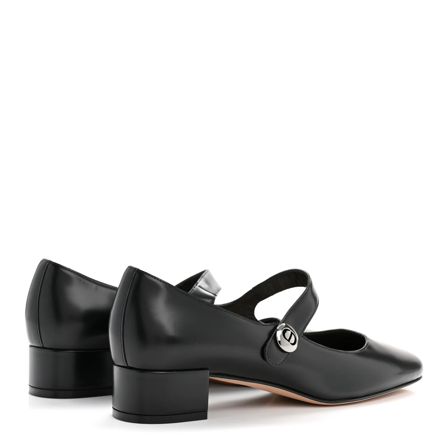 Brushed Calfskin Uniform 30mm Pumps 38 Black - Image 5