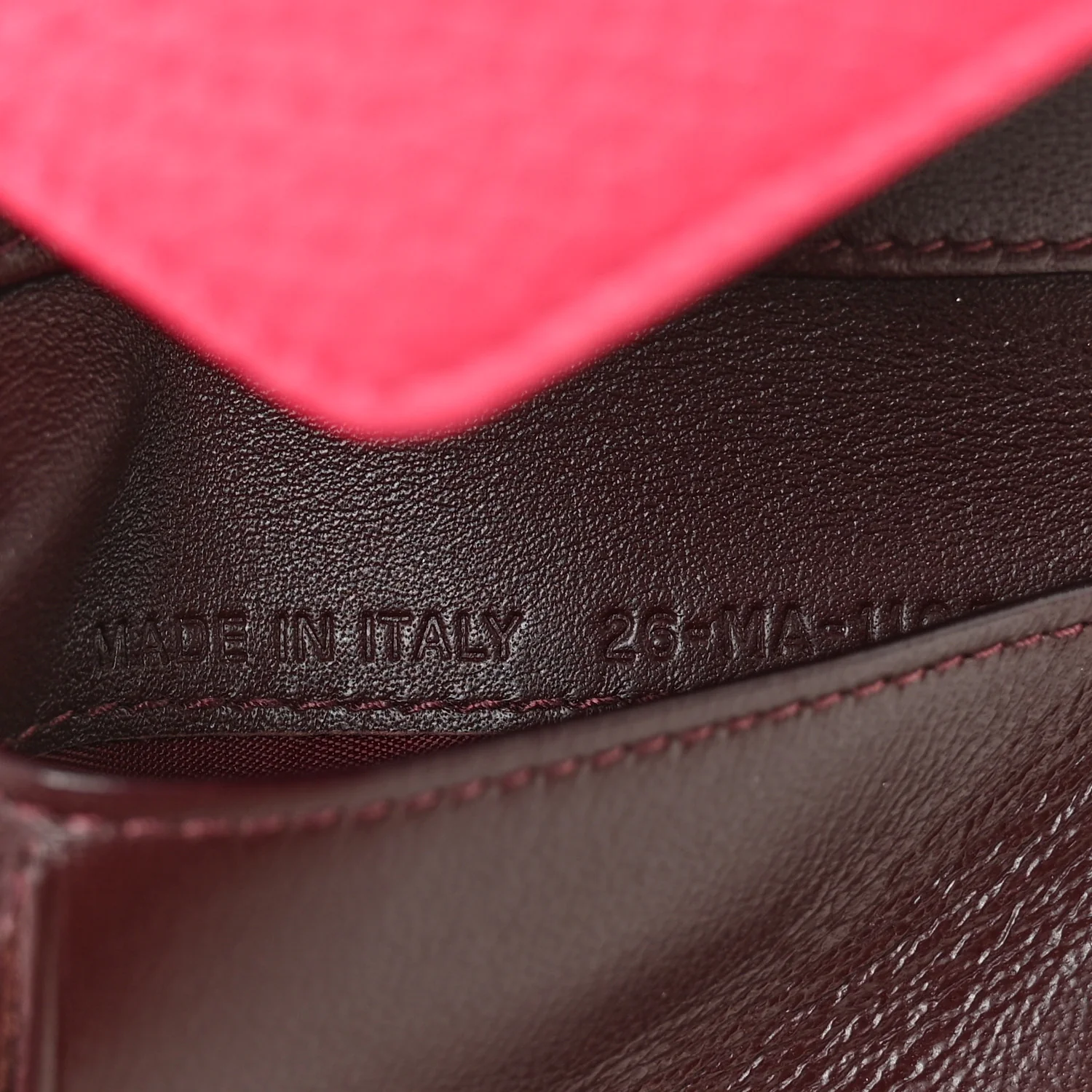 Bullcalf Diorissimo Envelope Wallet Rose Passion - Image 8