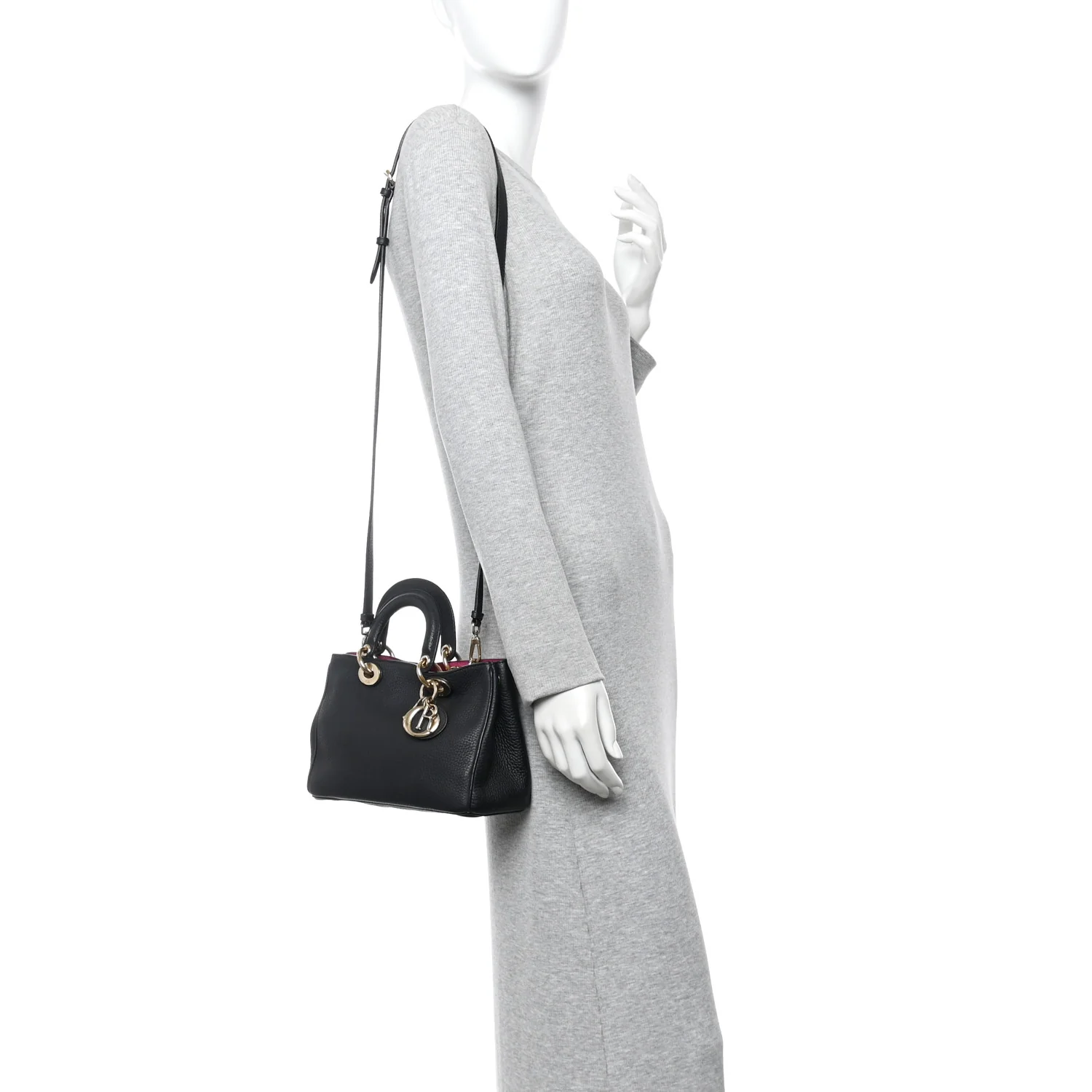 Bullcalf Small Diorissimo Tote Black Rose Indien - Image 2