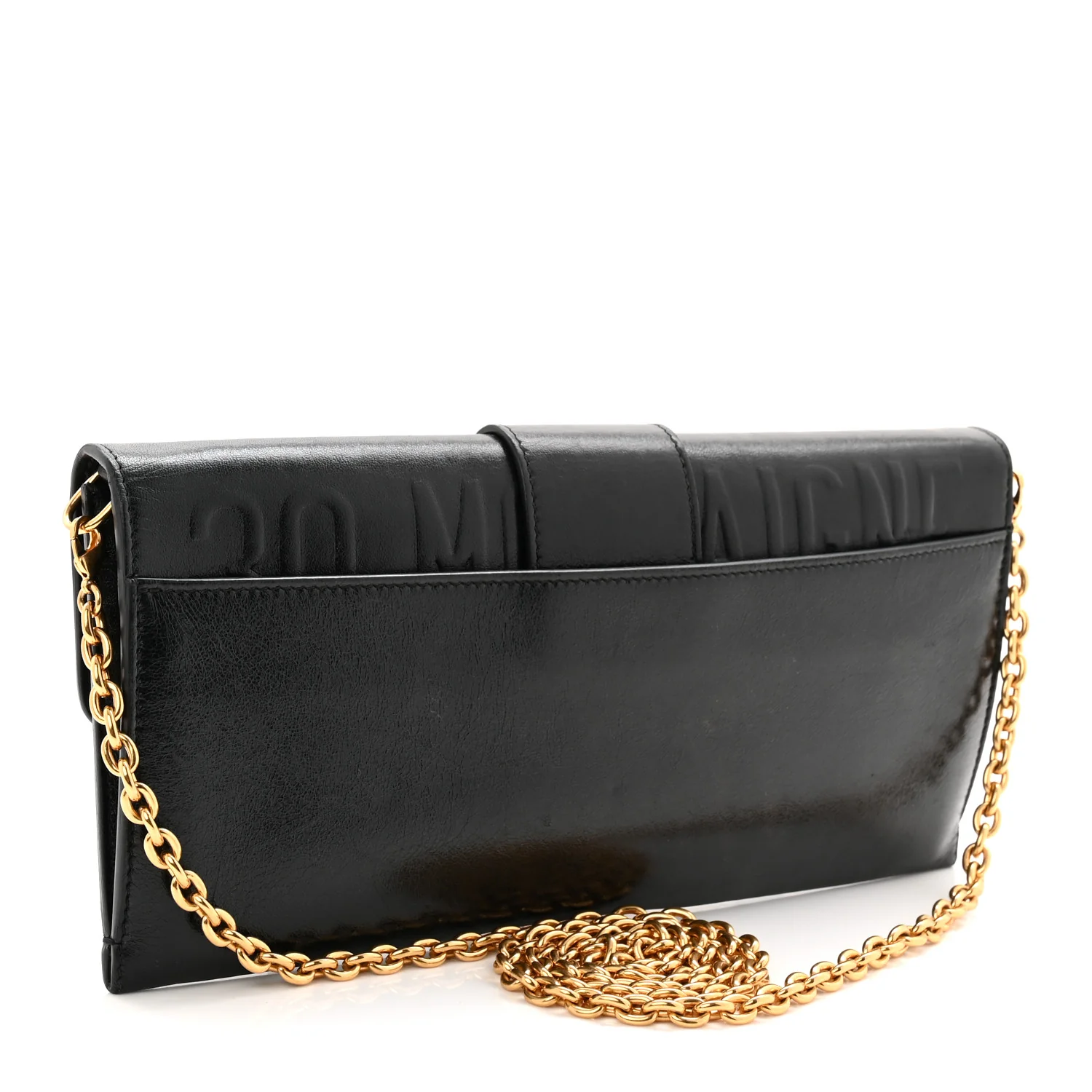 Calfskin 30 Montaigne Chain Pouch Black - Image 3