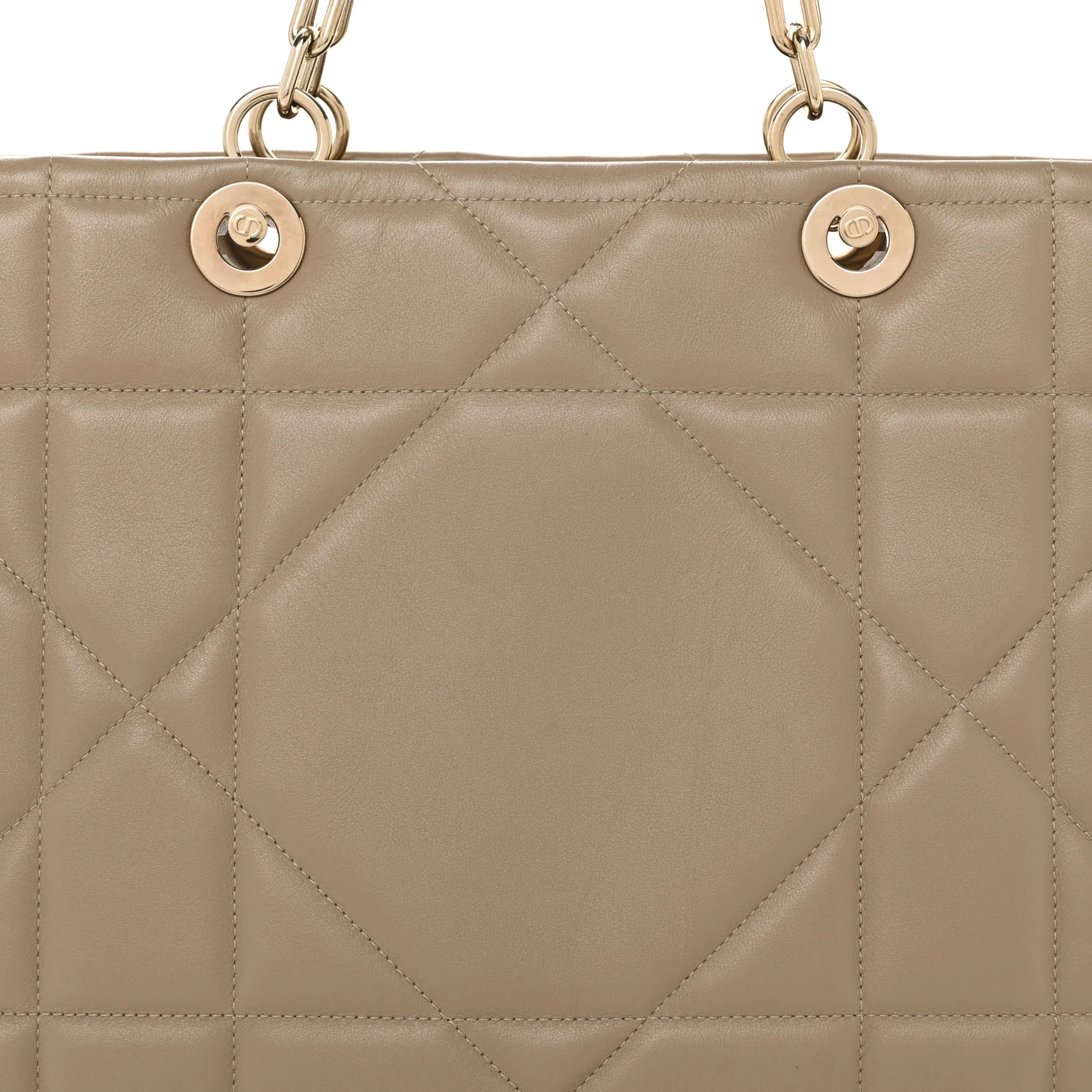 Calfskin Archicannage Medium Essential Tote Beige - Image 8