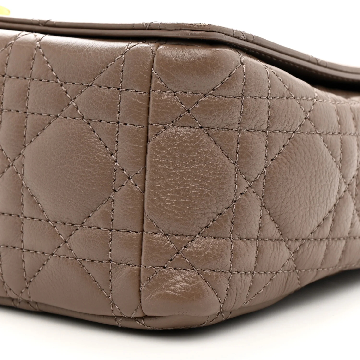 Calfskin Cannage Medium Caro Bag Taupe - Image 10