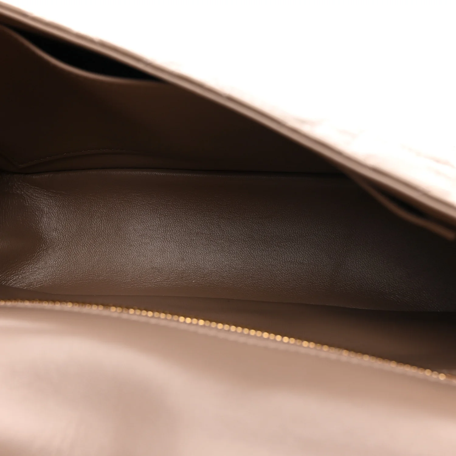 Calfskin Cannage Medium Caro Bag Taupe - Image 5