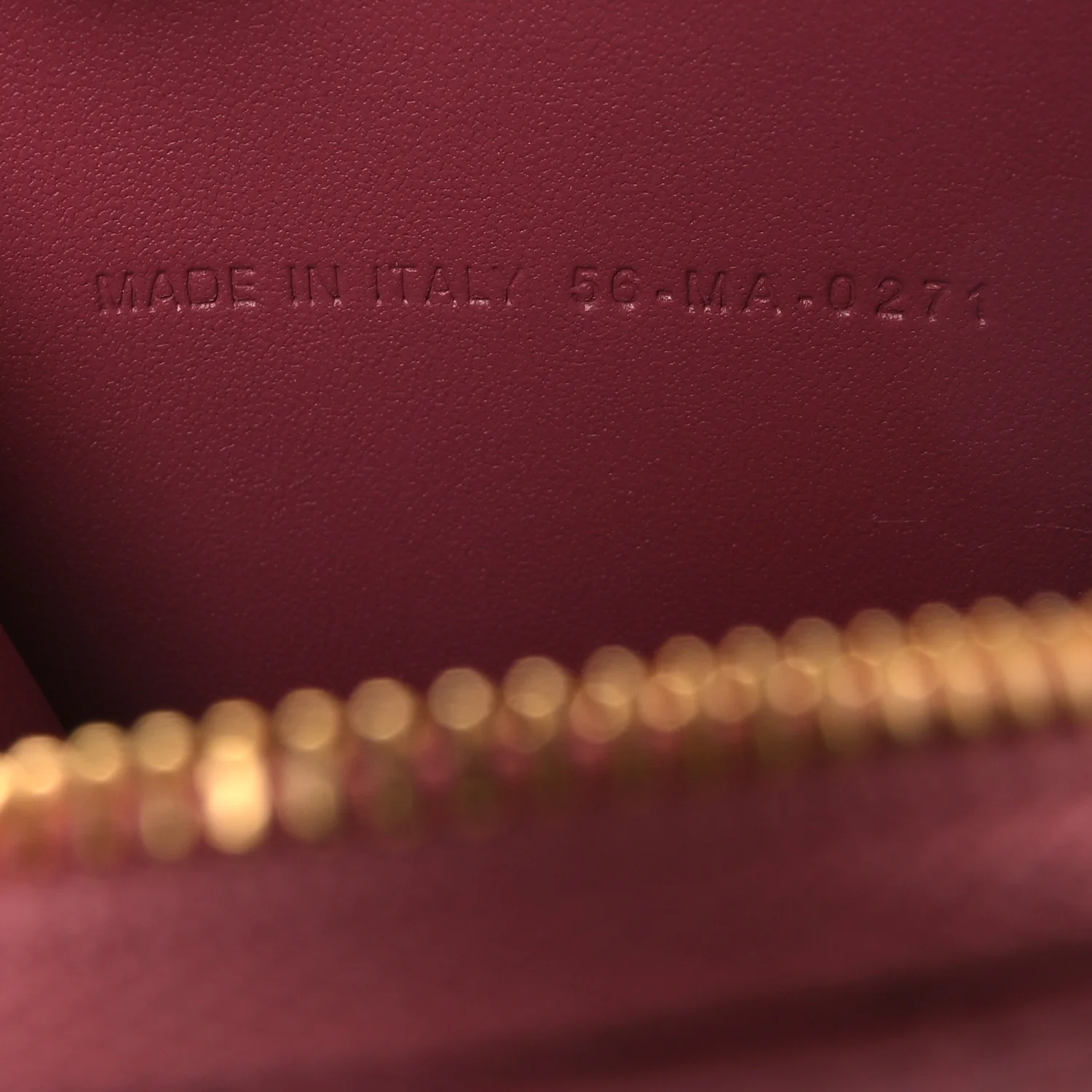 Calfskin Cannage Round Caro Pouch Pink Yarrow - Image 13