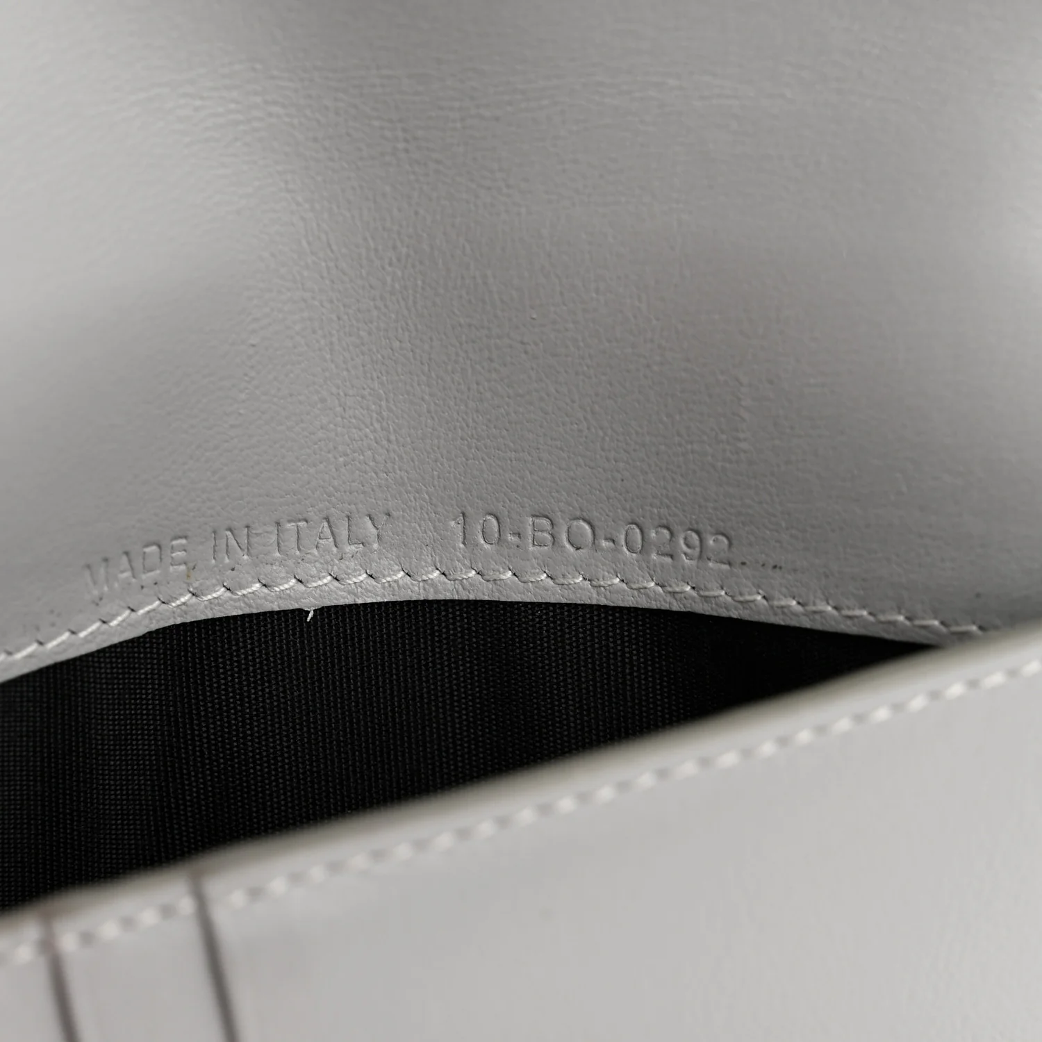 Calfskin CD Diamond Canvas Passport Holder Grey - Image 7