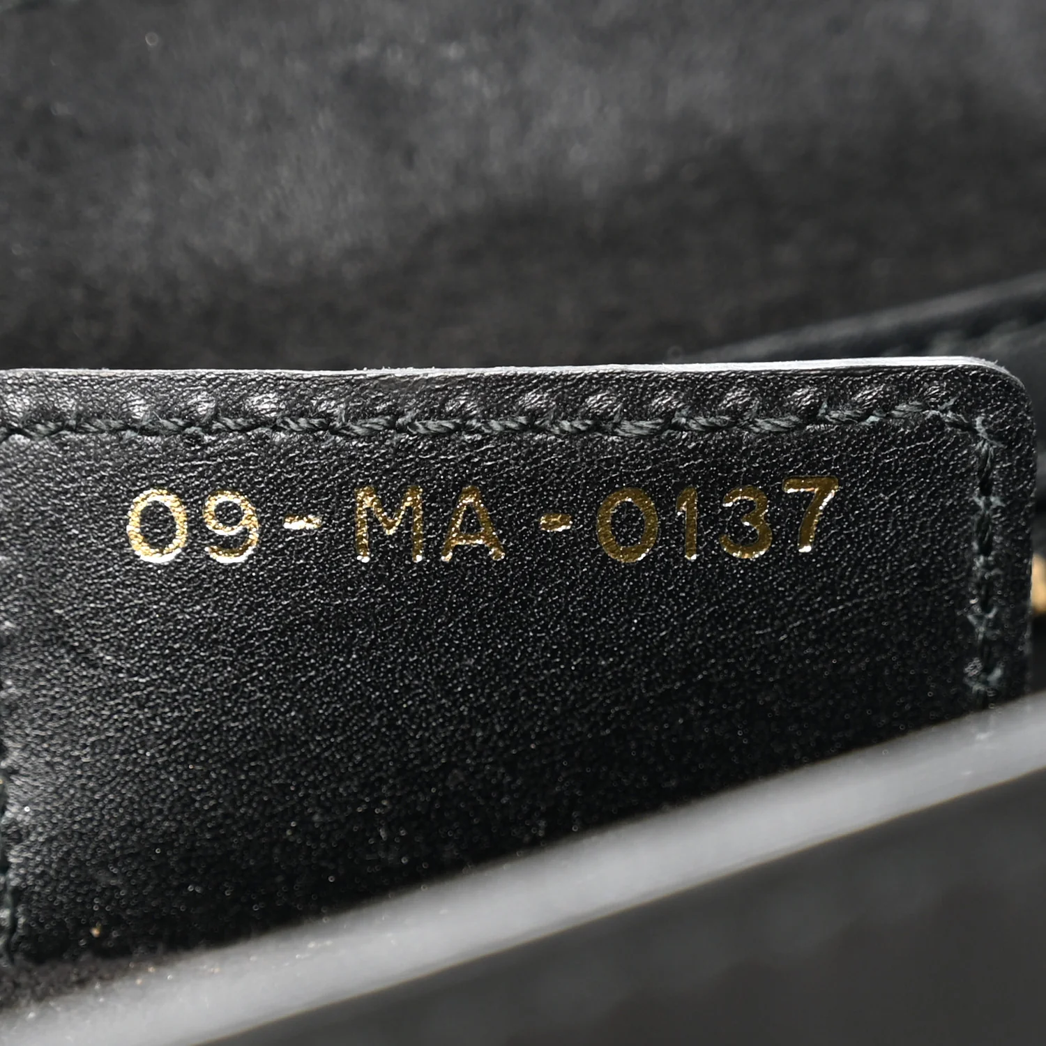 Calfskin D Fence Saddle Bag Black - Image 7