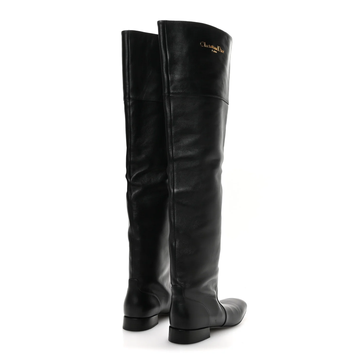 Calfskin D-Town Boots 37.5 Black - Image 5