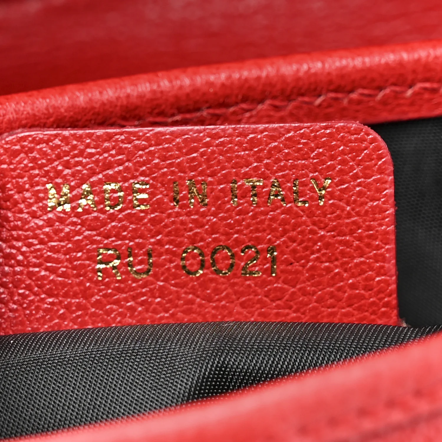 Calfskin Double Saddle Bag Red - Image 7