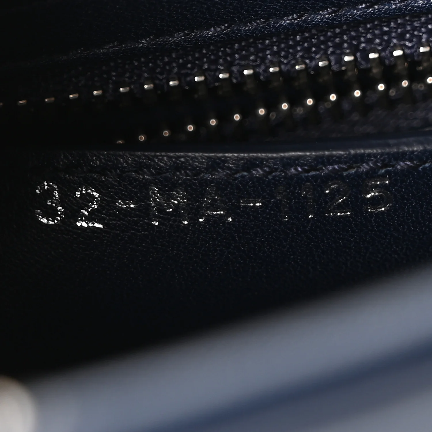 Calfskin Floral Print Medium Lady Dior Navy Blue Multicolor - Image 7