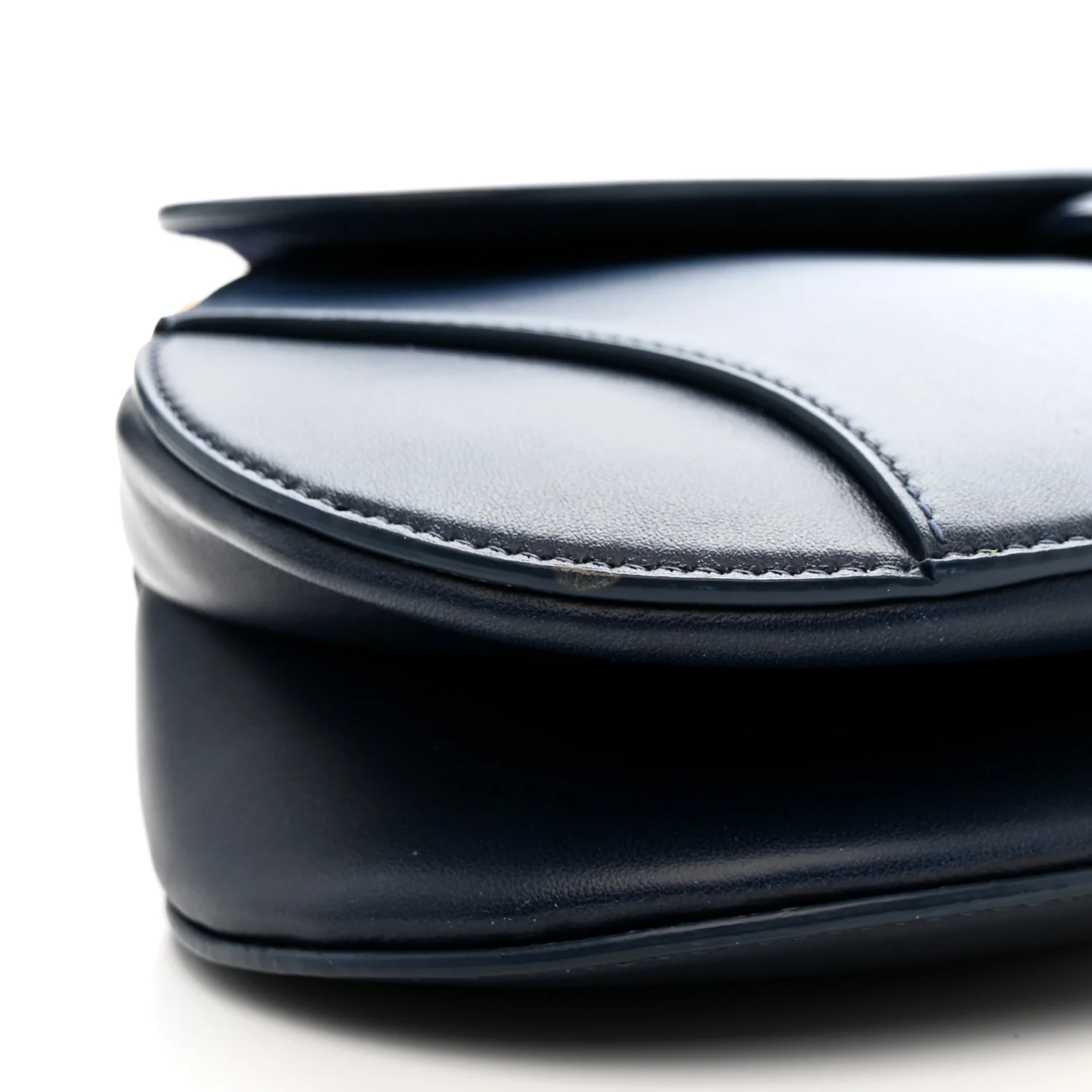 Calfskin Gradient Saddle Bag Indigo Blue - Image 9