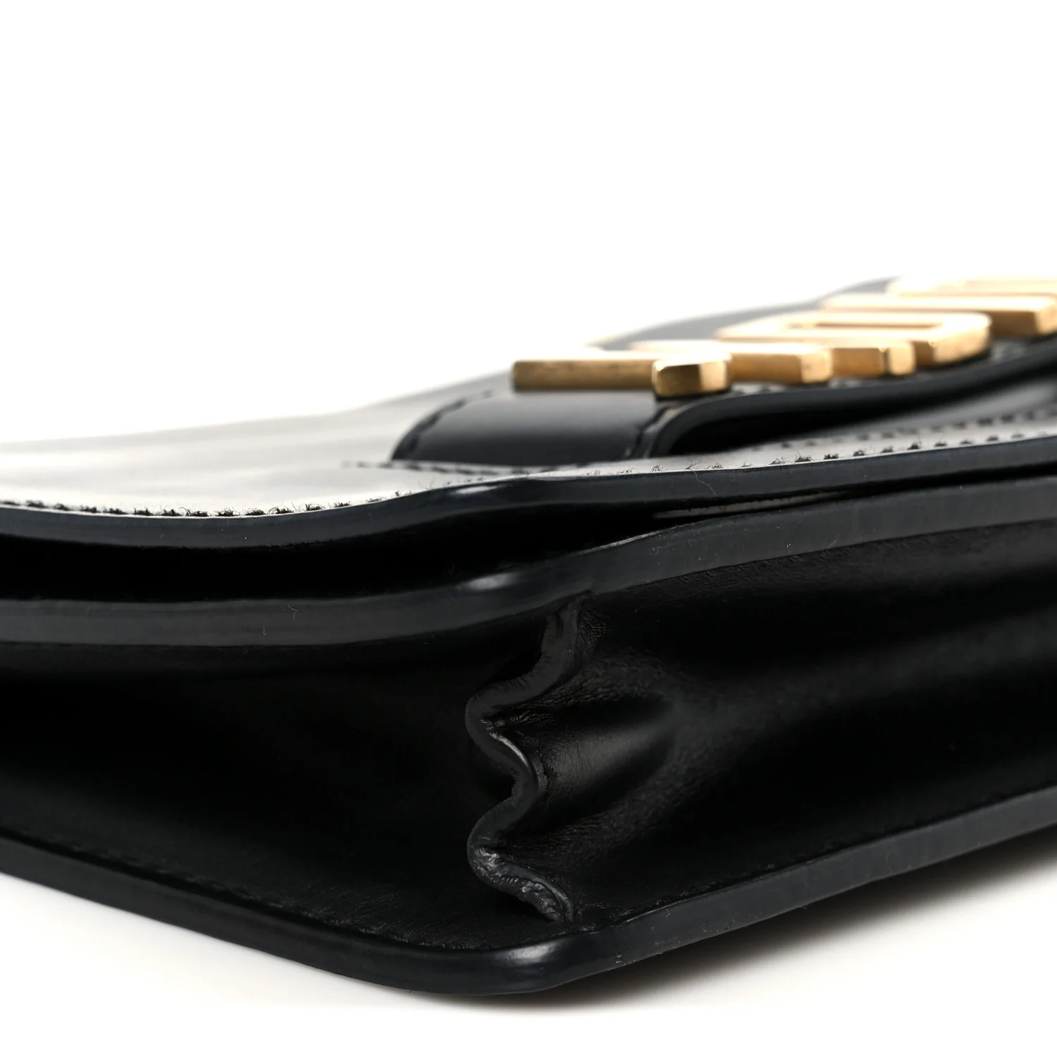 Calfskin J'Adior Chain Flap Bag Black - Image 9