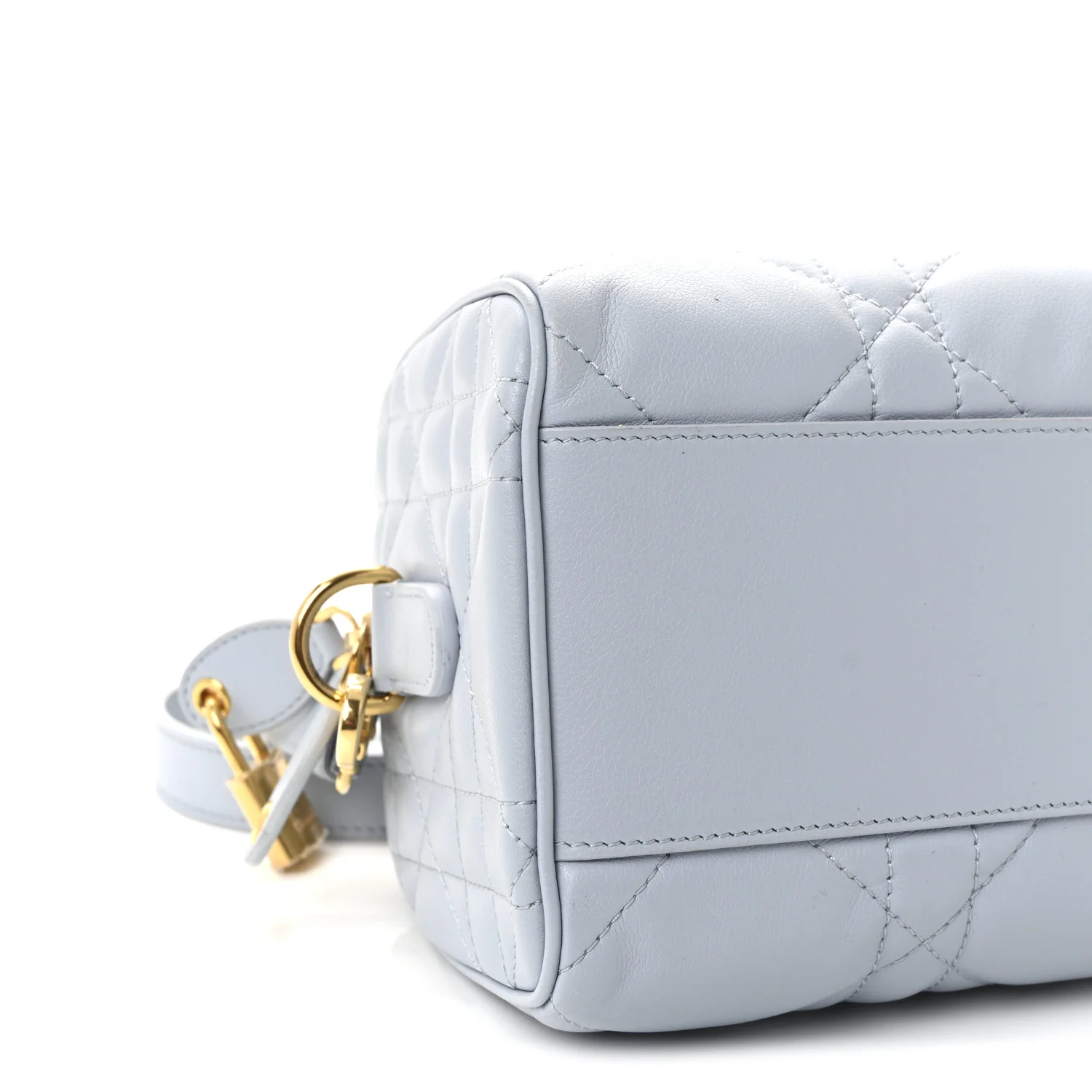 Calfskin Macrocannage Groove 20 Bag Pale Blue - Image 9