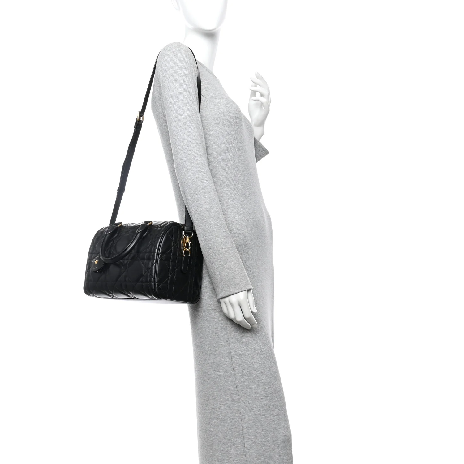 Calfskin Macrocannage Groove 25 Bag Black - Image 2