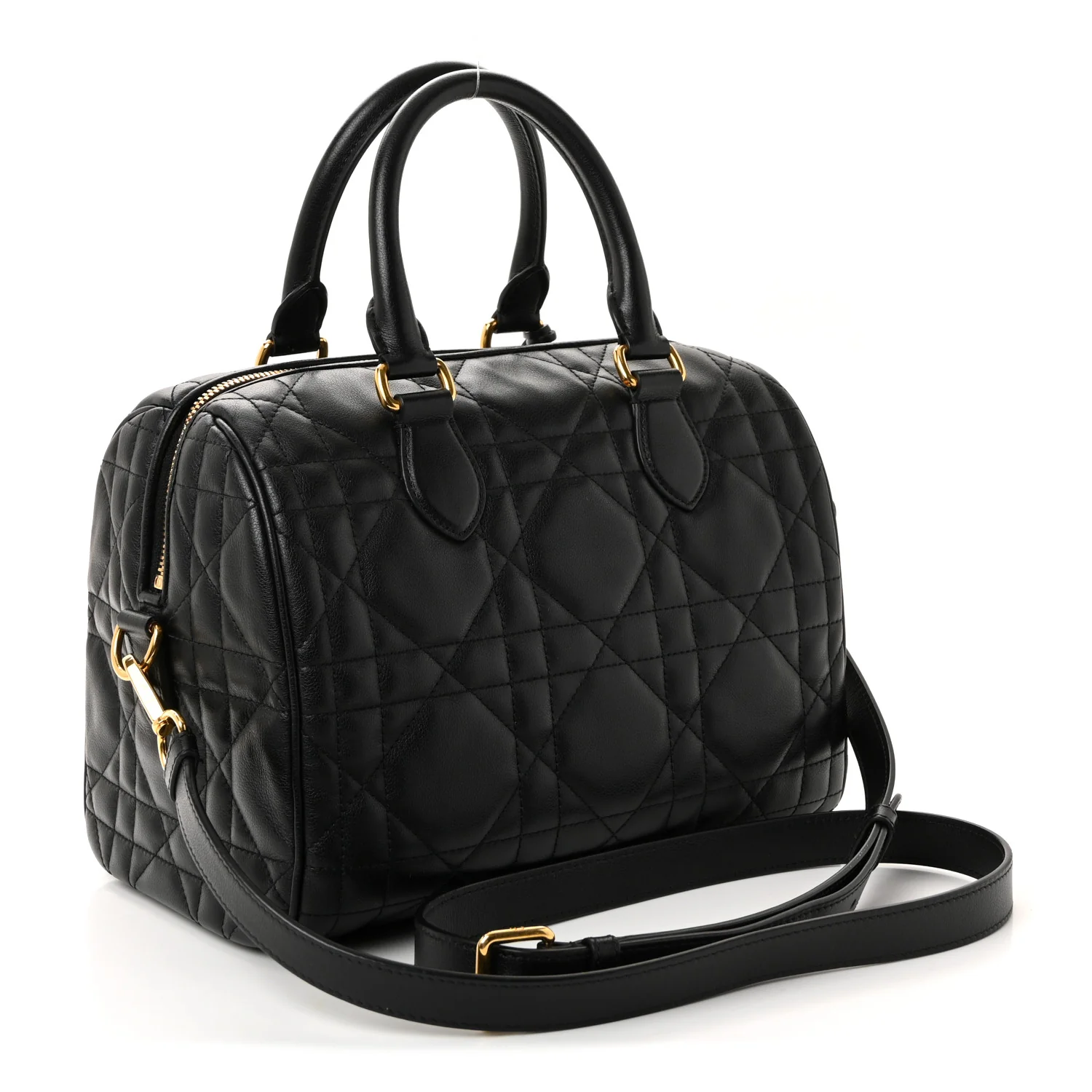 Calfskin Macrocannage Groove 25 Bag Black - Image 3