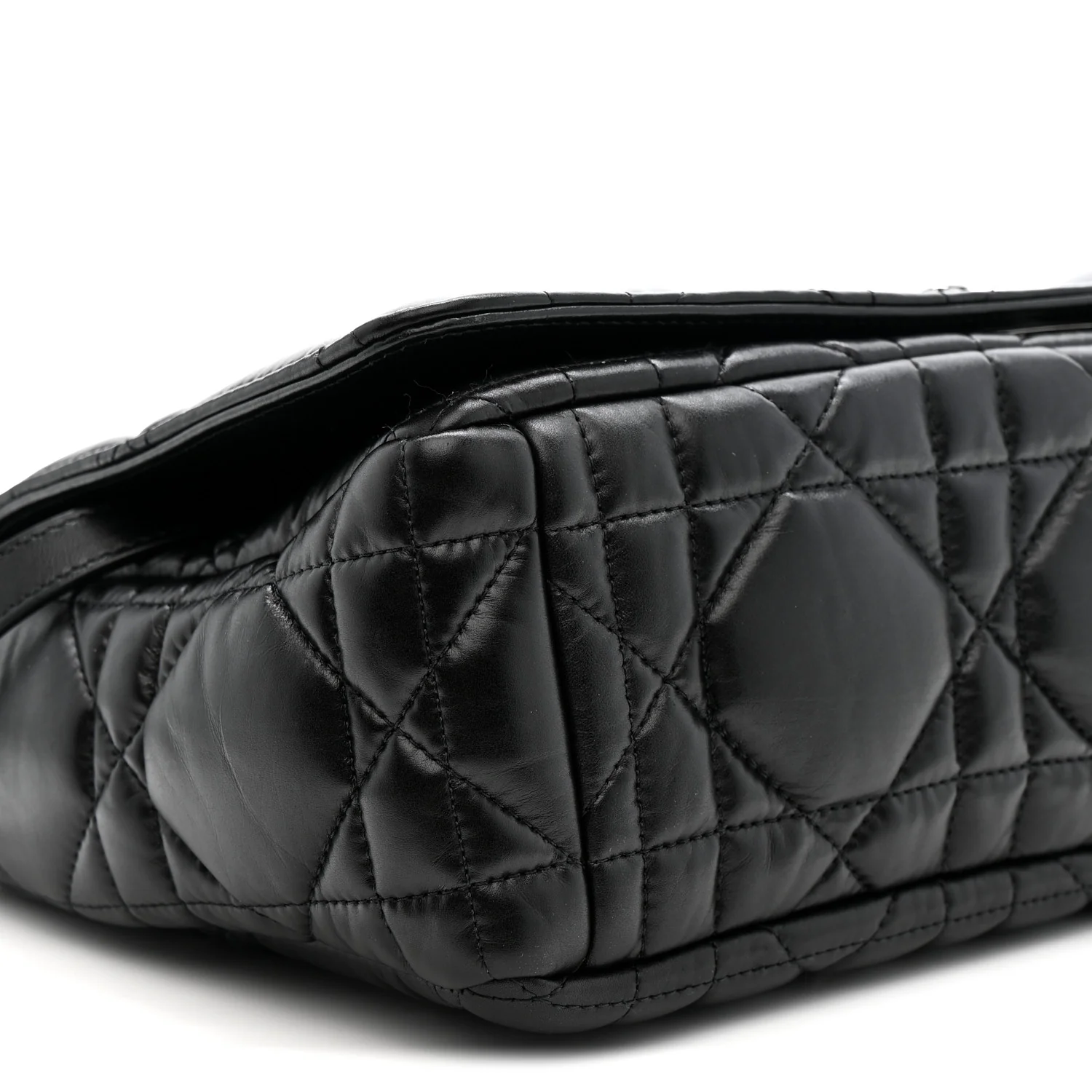 Calfskin Macrocannage Large Caro Bag Black - Image 9