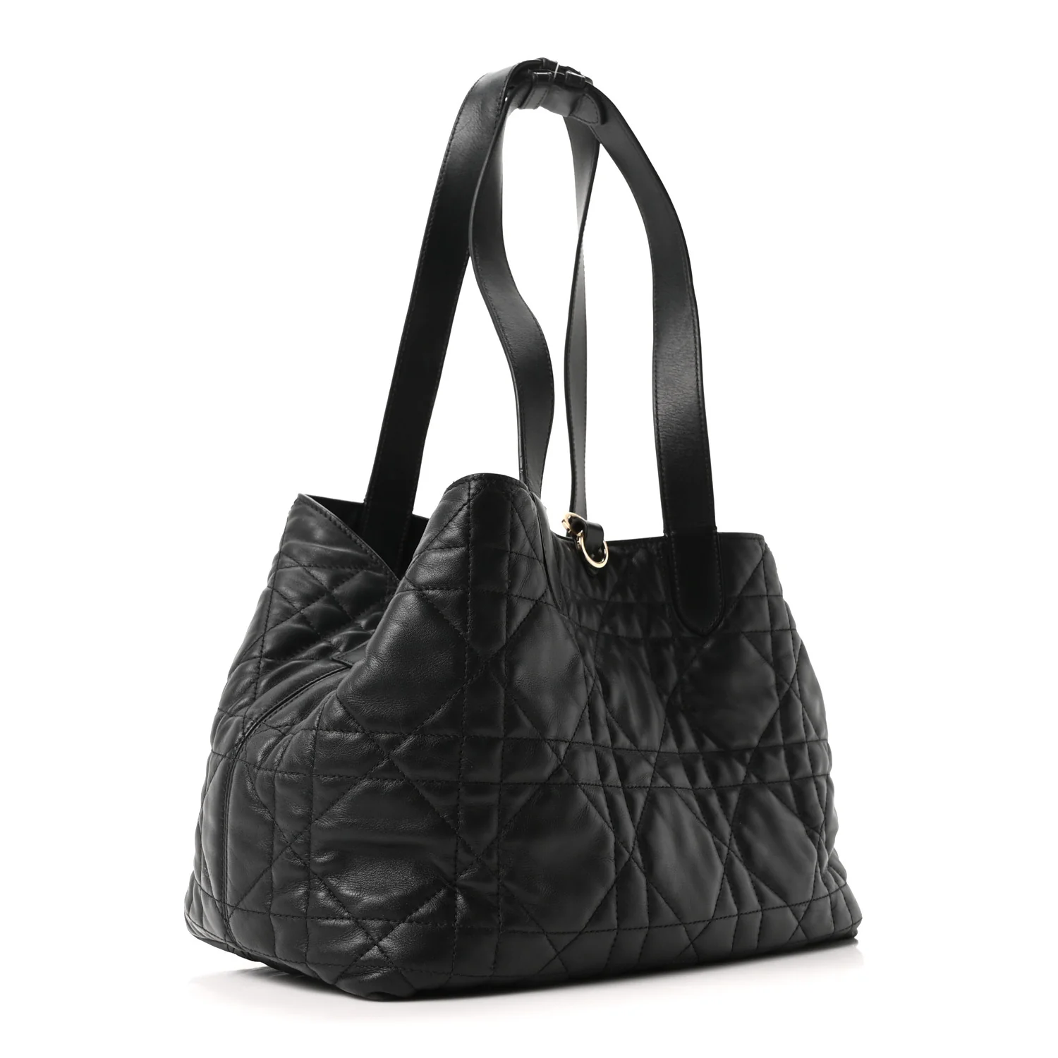Calfskin Macrocannage Medium Toujours Black - Image 4
