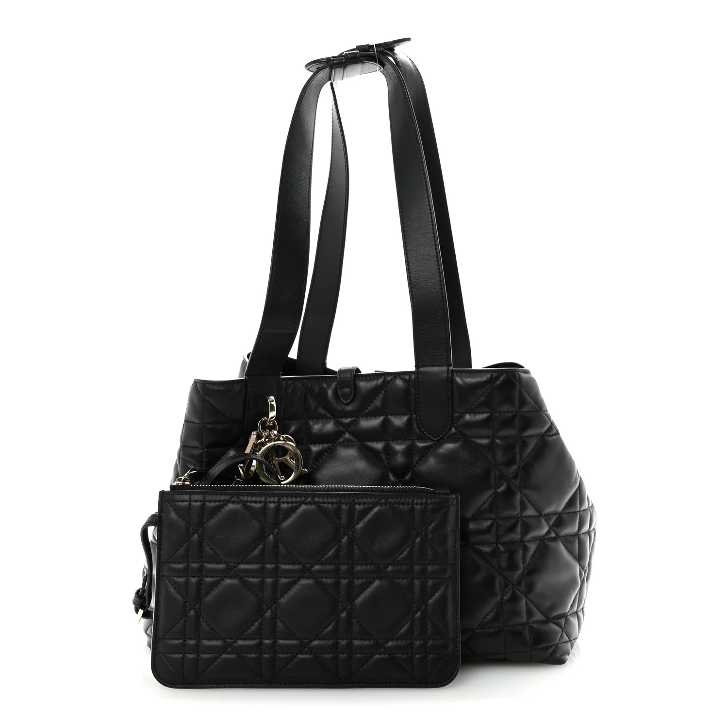 Calfskin Macrocannage Medium Toujours Black - Image 3