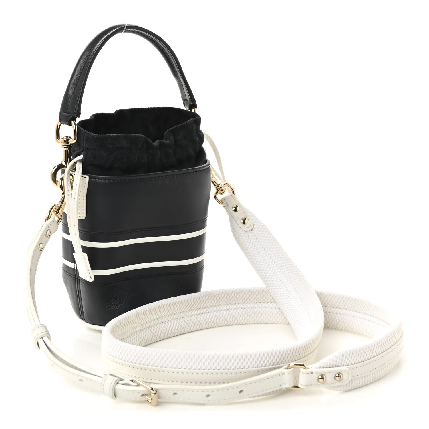 Calfskin Micro Dior Vibe Bucket Blue - Image 3