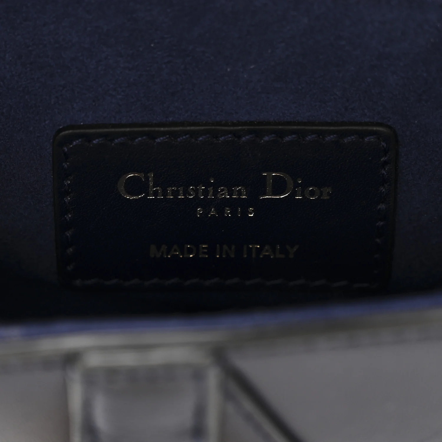 Calfskin Mini Saddle Bag Blue - Image 6