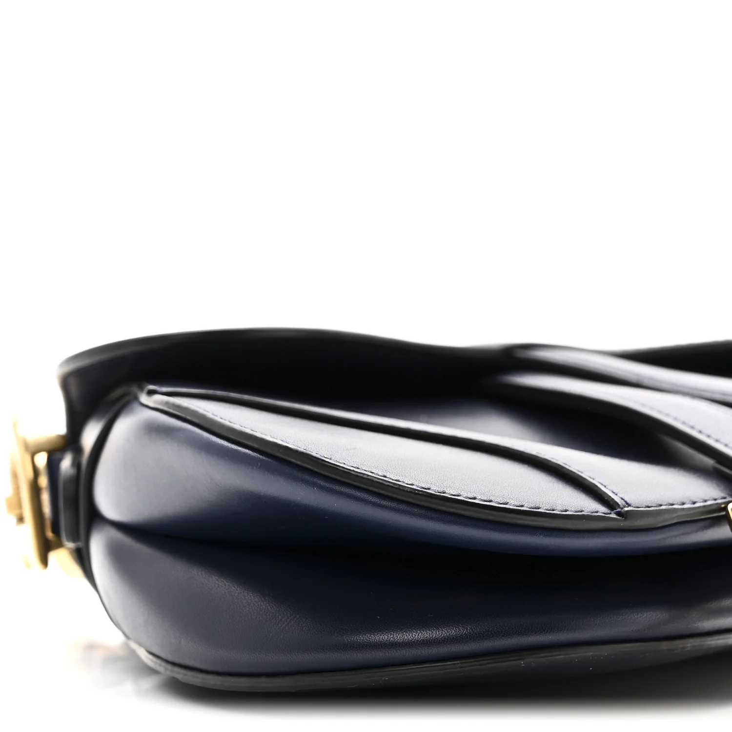 Calfskin Mini Saddle Bag Blue - Image 8